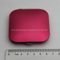 Promotional Metal Square Compact Mirror With Logo Printing